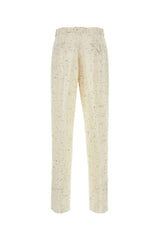 Bottega Veneta Ivory Viscose Blend Pant - Men