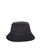 Burberry Check Motif Black Bucket Cap - Men