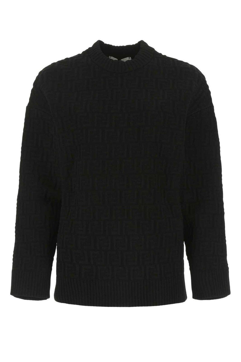 Fendi Monogram Embossed Knit Jumper - Women - Piano Luigi