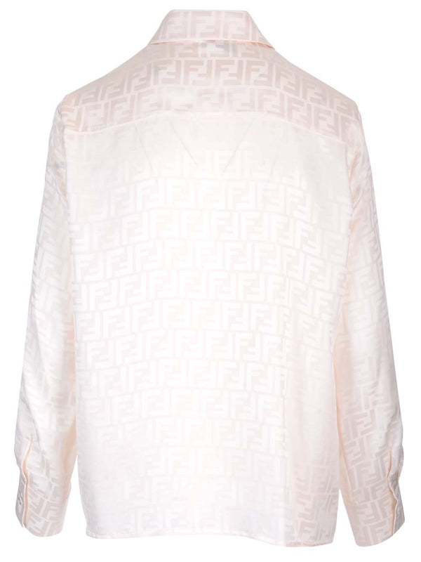 Fendi White ff Silk Shirt - Women