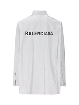 Balenciaga Logo Printed Oversized Shirt - Men
