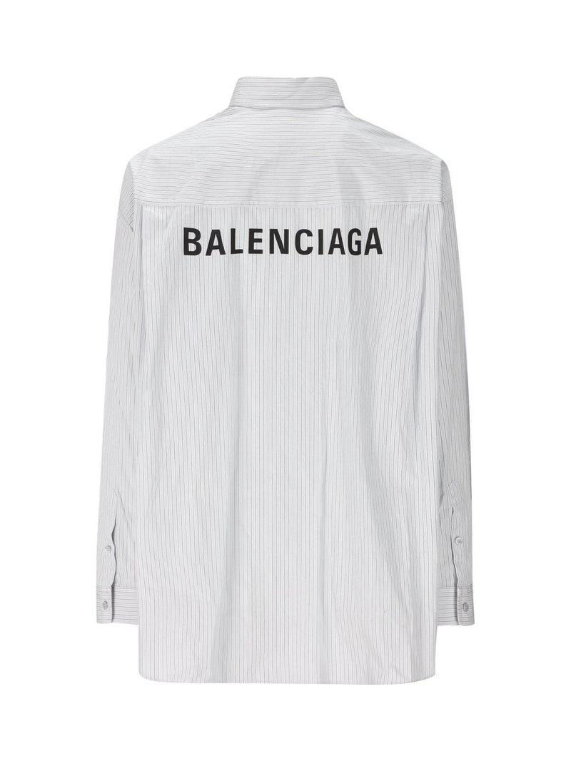 Balenciaga Logo Printed Oversized Shirt - Men