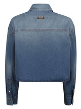 Versace Logo Denim Shirt - Women