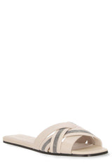 Brunello Cucinelli Beaded Slip-on Sandals - Women