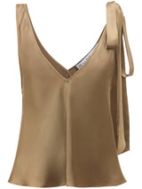 J.W. Anderson Light Brown Silk Top - Women