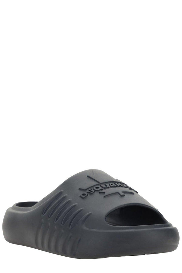 Dsquared2 Logo Embossed Slip-on Slides - Men