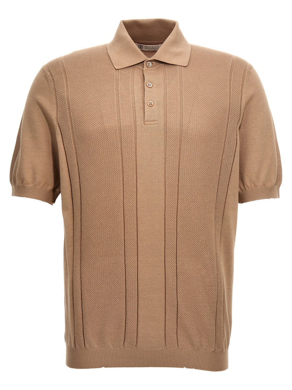 Brunello Cucinelli Cotton Knit Polo Shirt - Men