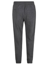 Brunello Cucinelli Drawstring Waist Plain Rib Track Pants - Men