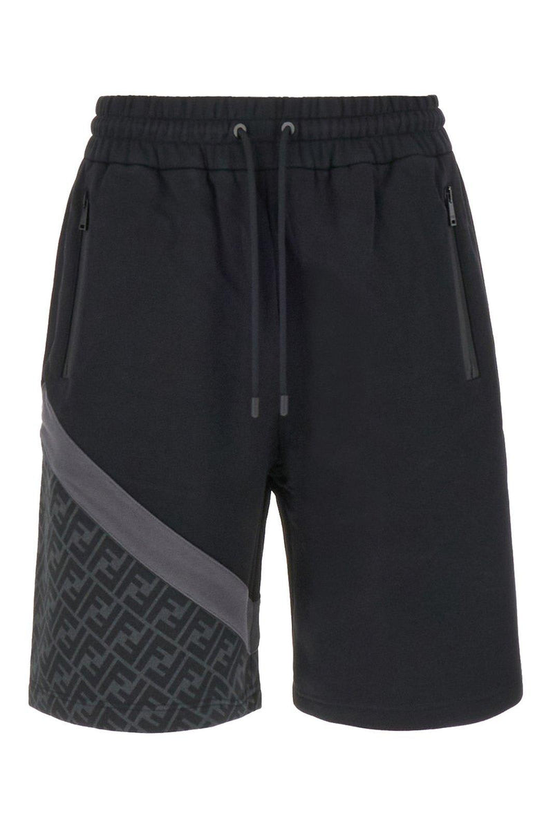 Fendi Elastic Drawstring Waist Bermuda Shorts - Men