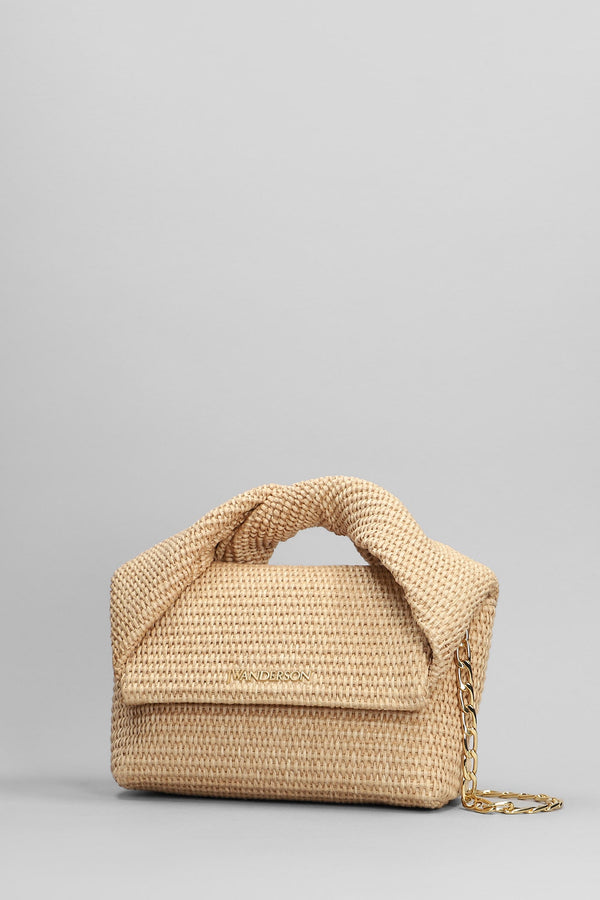J.W. Anderson Twisted Hand Bag In Beige Cotton - Women