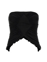 Saint Laurent Jersey Bustier Top - Women - Piano Luigi