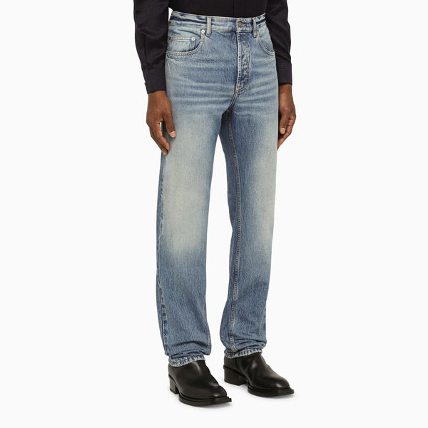 Saint Laurent Medium Blue Regular Denim Jeans - Men
