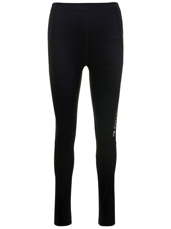 Balenciaga Leggings With Side Logo Detail In Stretch Spandex - Women