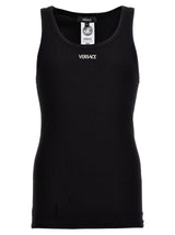 Versace Logo Embroidery Tank Top - Men