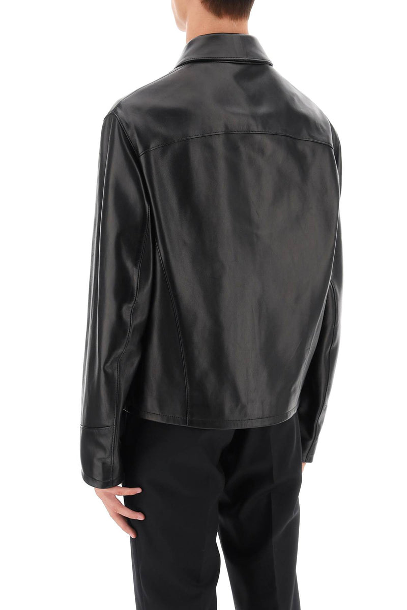 Versace Leather Blouse Jacket - Men