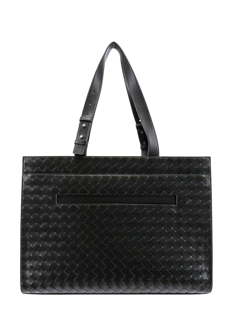 Bottega Veneta Dark Green Woven Tote Bag - Men