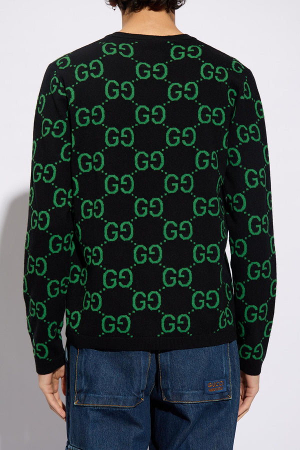 Gucci Sweater With gg Pattern - Men