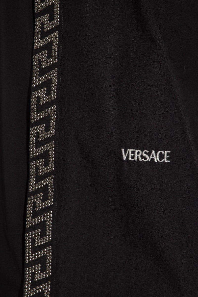 Versace Logo Detailed Embellished Shirt - Men - Piano Luigi