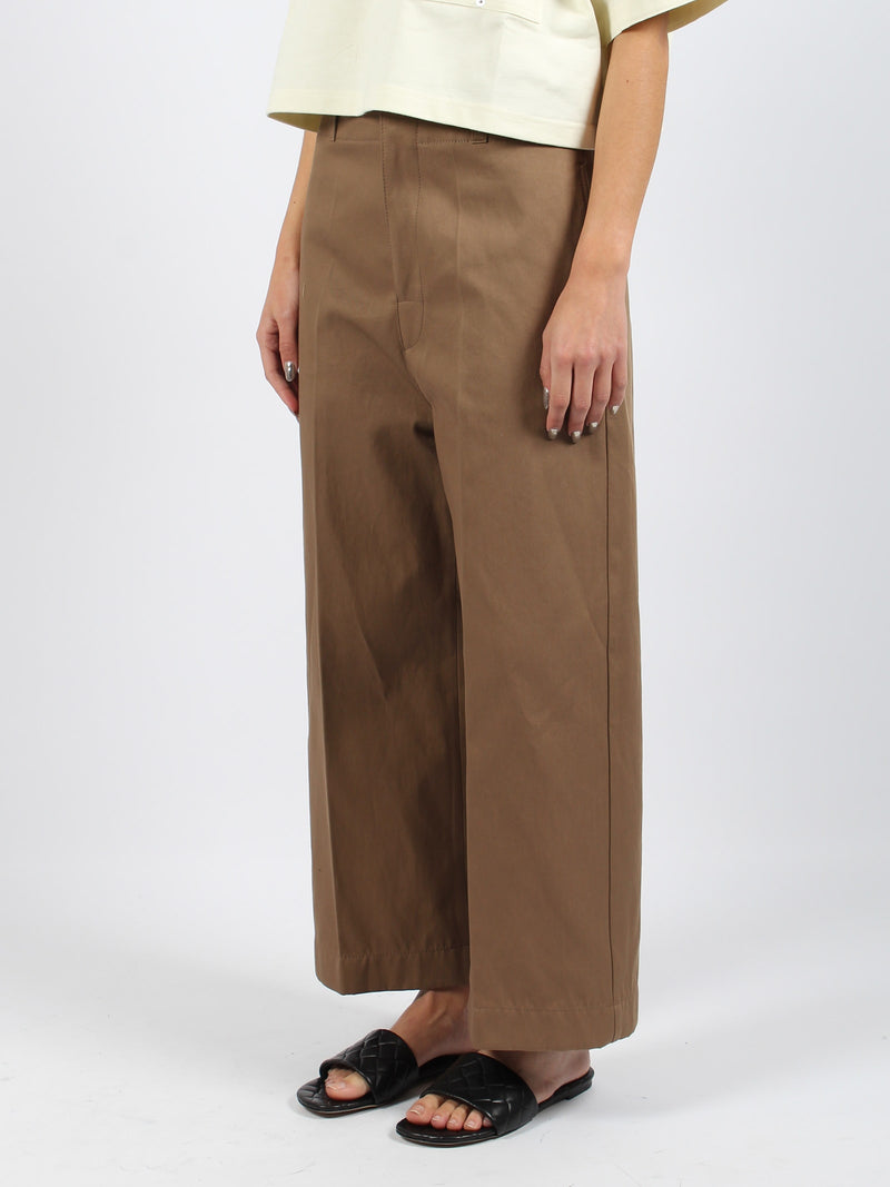 Bottega Veneta Cotton Twill Culotte Trousers - Women