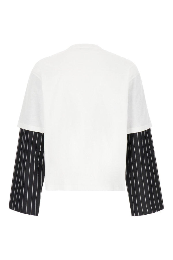 J.W. Anderson Striped-sleeve Crewneck T-shirt - Men - Piano Luigi