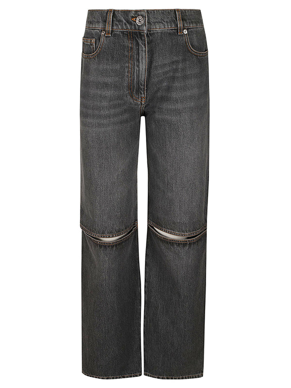 J.W. Anderson Cut-out Knee Bootcut Jeans - Women