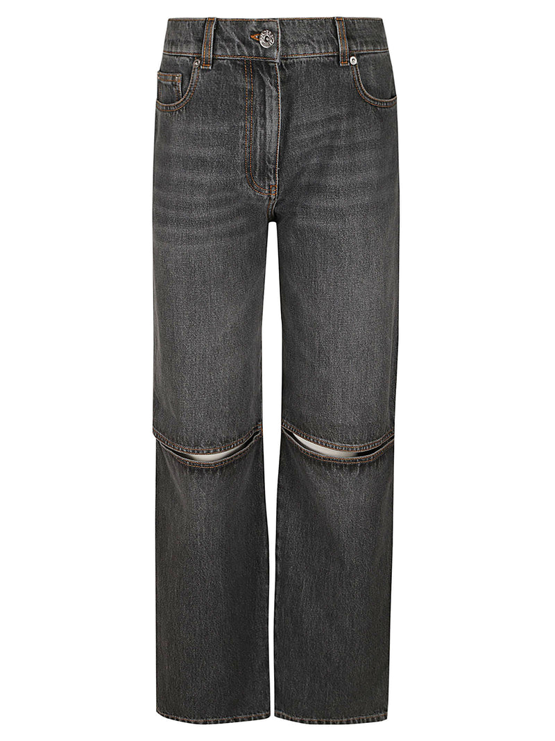 J.W. Anderson Cut-out Knee Bootcut Jeans - Women