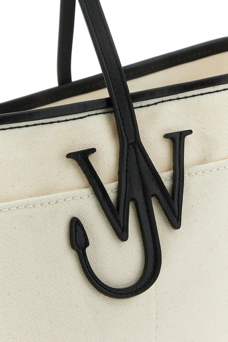 J.W. Anderson Ivory Canvas Anchor Shopping Bag - Women - Piano Luigi