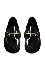 Saint Laurent Le Loafer Penny Slippers In Black Patent Leather Woman - Women