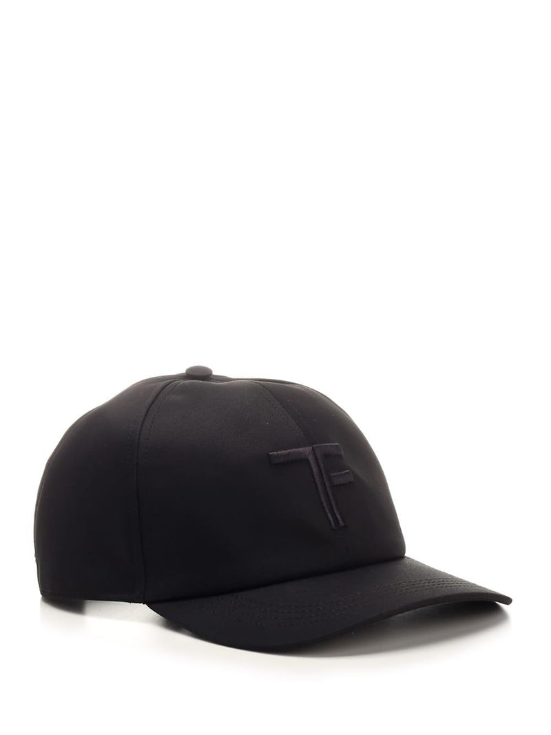 Tom Ford Black Cap With Logo - Men - Piano Luigi