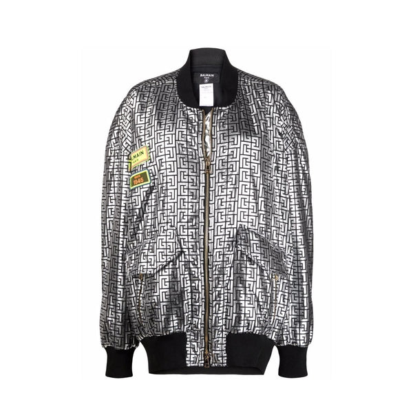 Balmain Metallic Bomber Jacket - Women