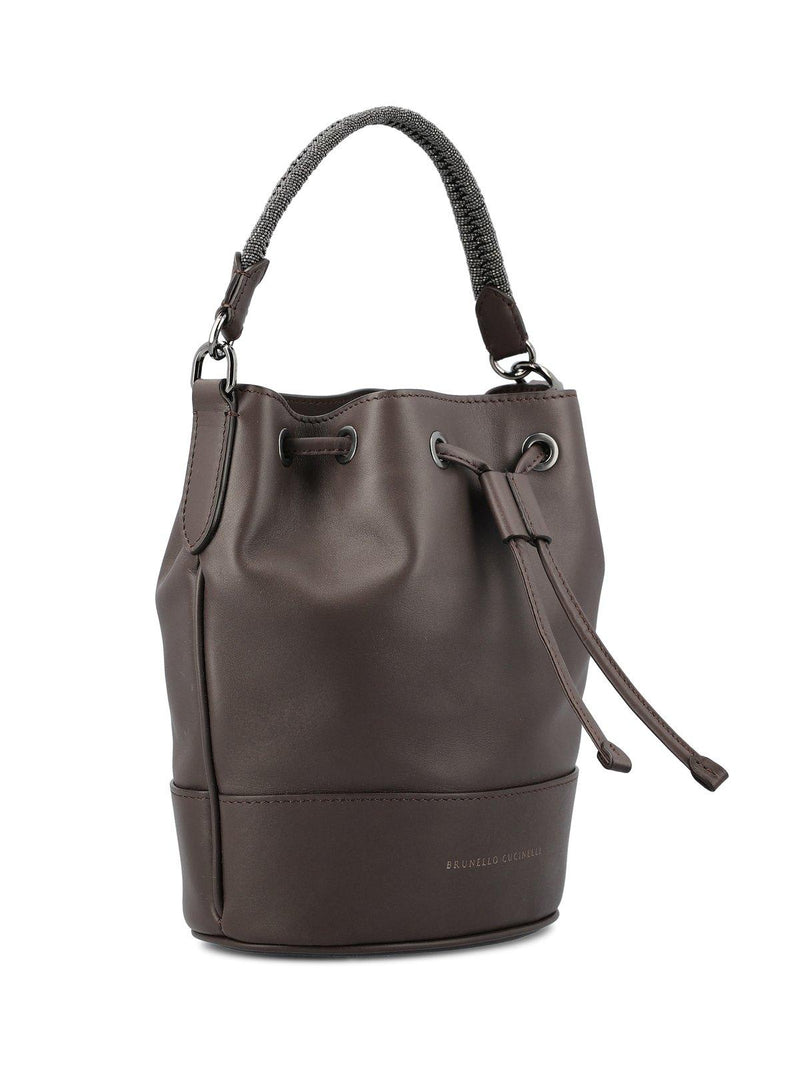 Brunello Cucinelli Monili Braided Bucket Bag - Women