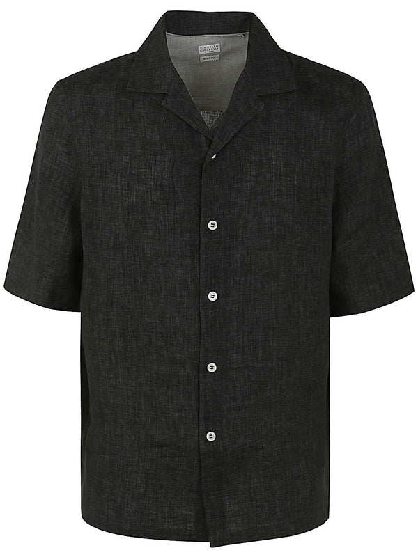 Brunello Cucinelli Chambray Short-sleeved Shirt - Men