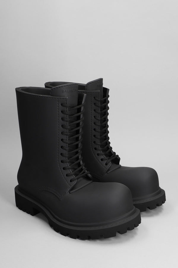 Balenciaga Steroid Boot Combat Boots In Black Eva - Men
