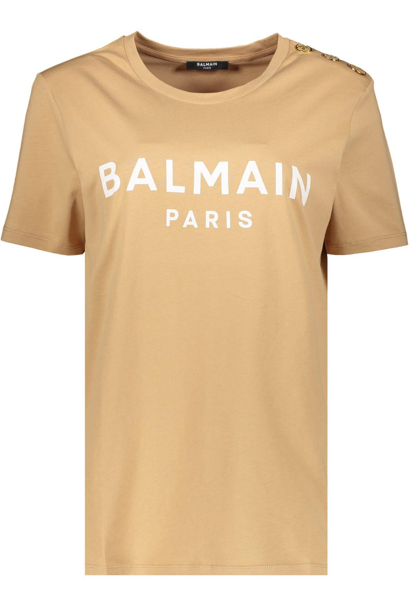 Balmain Logo Print T-shirt - Women - Piano Luigi