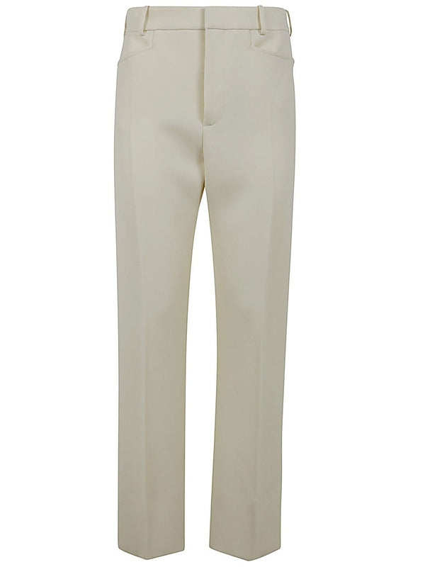 Tom Ford Wool And Silk Blend Twill Tailored Pants - Women
