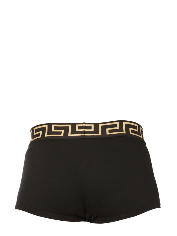 Versace Pack Of Two Boxer Shorts With Greek - Men