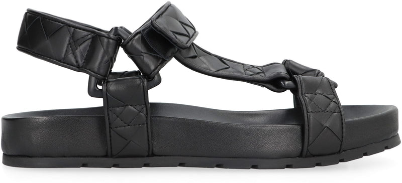 Bottega Veneta Trip Leather Sandals - Women