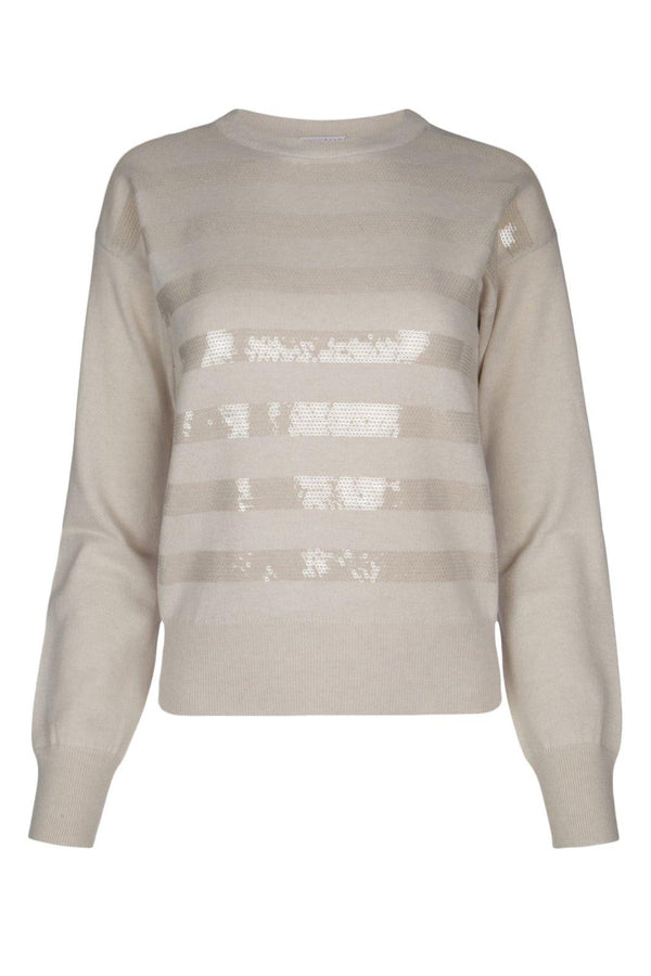 Brunello Cucinelli Stripe Detailed Knitted Jumper - Women