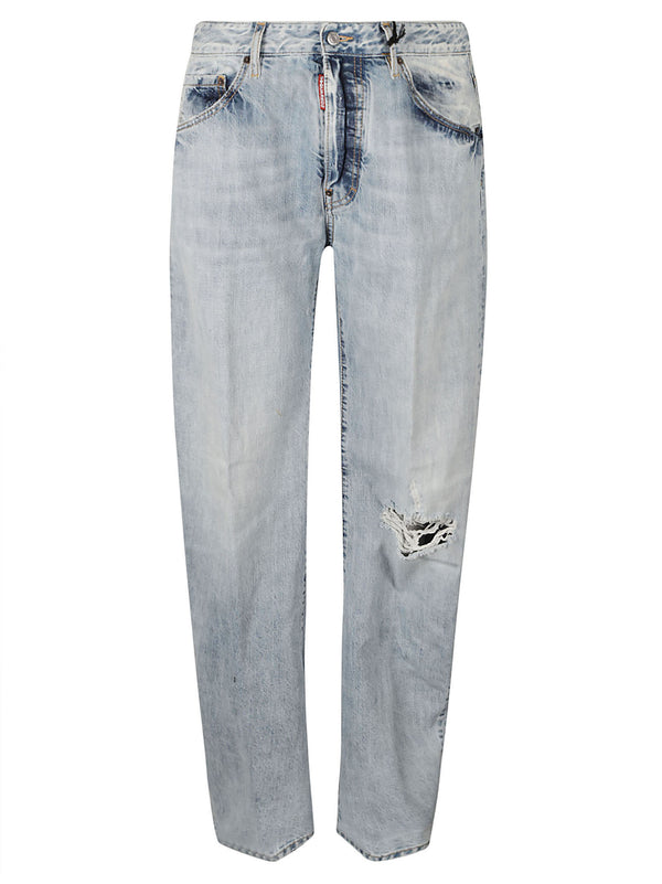 Dsquared2 Distressed Straight Jeans - Men