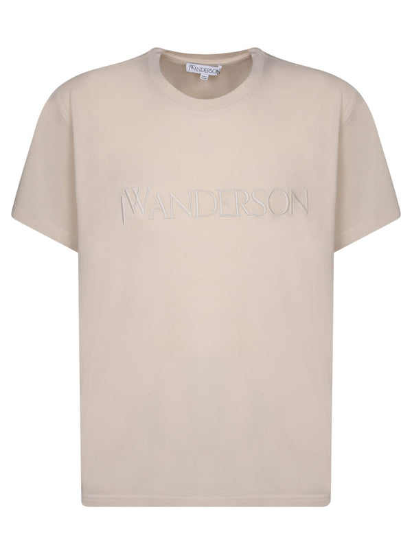 J.W. Anderson Logo Beige T-shirt - Men