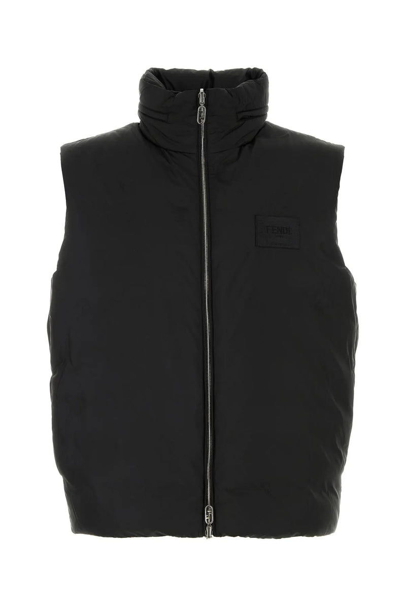 Black Polyester Fendi X Stefano Pilati Reversible Down Jacket - Men