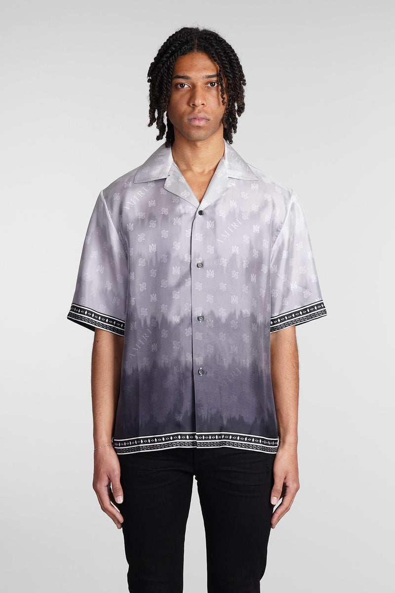 AMIRI Shirt In Grey Silk - Men