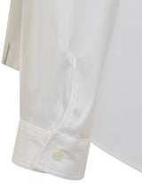 Brunello Cucinelli Cotton Poplin Shirt With Monile Insert - Women