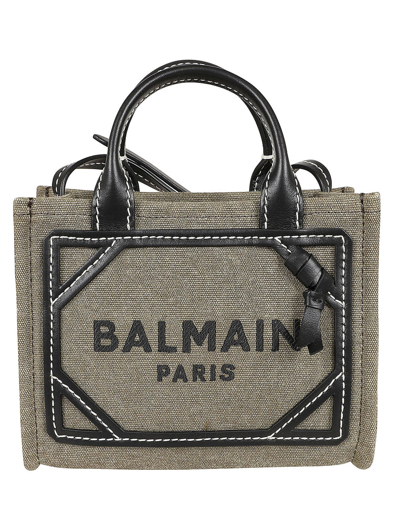 Balmain B-army Shopper Mini-canvas&amp;logo - Women