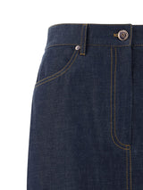 Denim Long Skirt Brunello Cucinelli - Women