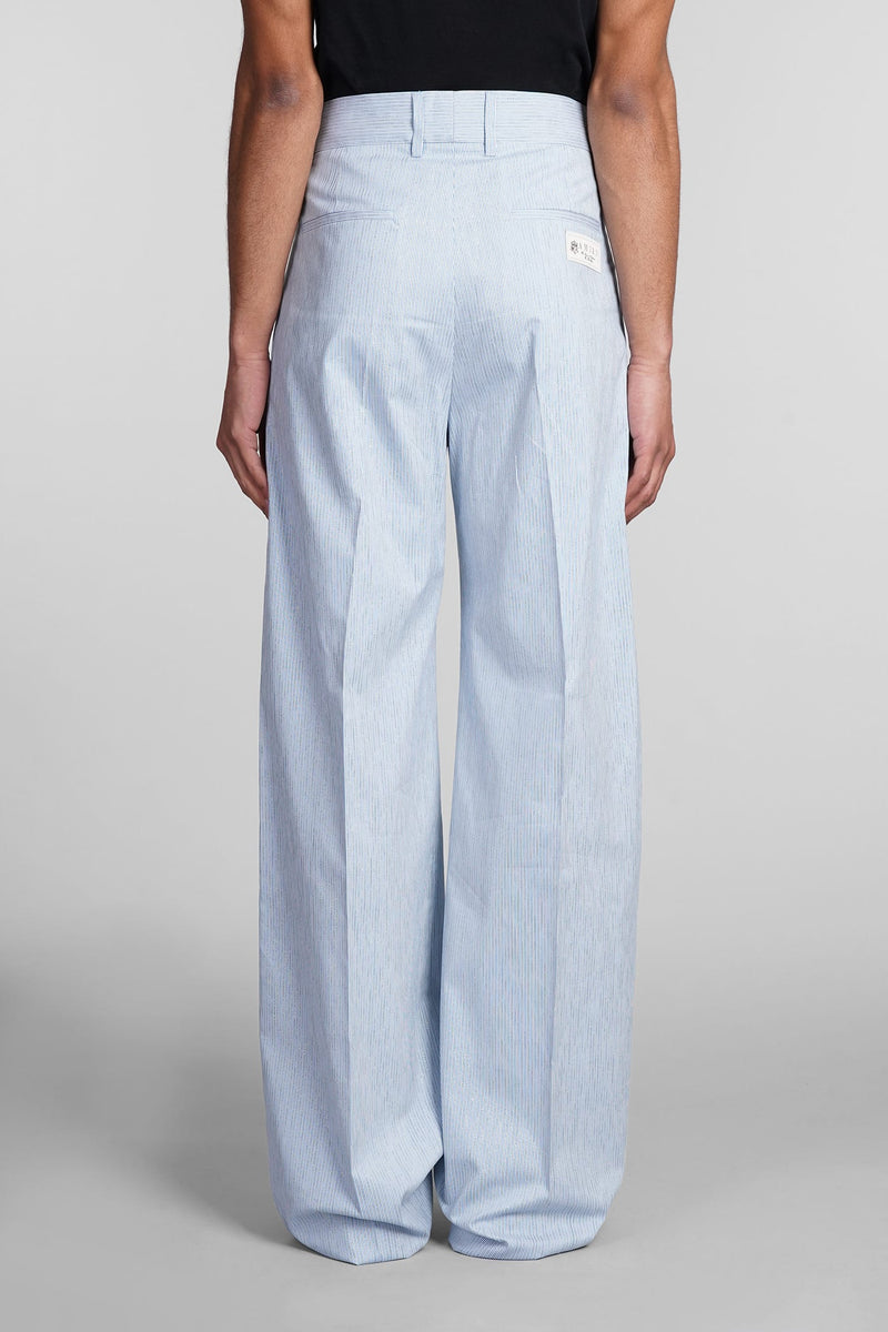 AMIRI Pants In Cyan Polyamide - Men