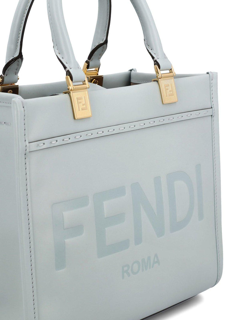 Fendi Sunshine Logo Embossed Small Tote Bag - Women