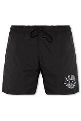 AMIRI Logo Printed Drawstring Swim Shorts - Men