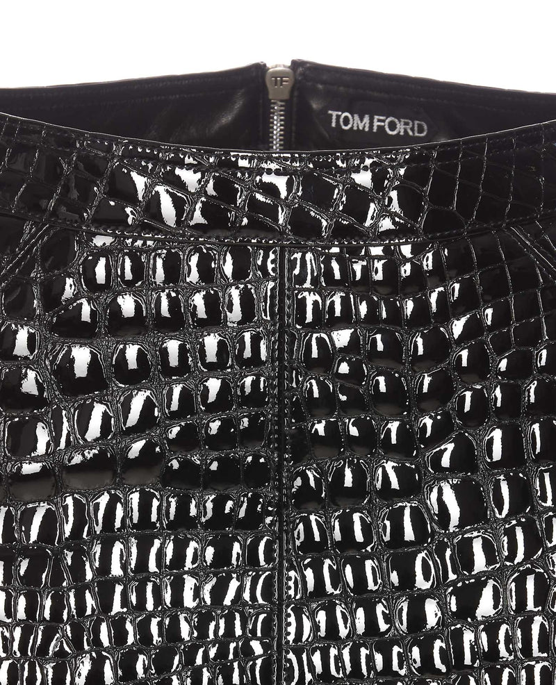 Tom Ford Glossy Croco Skirt - Women