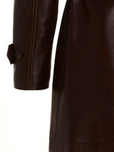 Saint Laurent Double-breasted Leather Trench Coat - Men - Piano Luigi